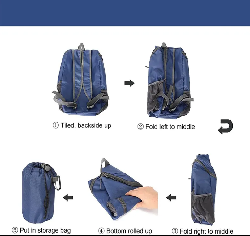 Outdoor Water Resistant Ultralight Folding 20L Backpack