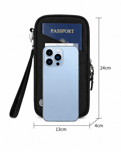 RFID Blocking Travel Passport & Document Organizer