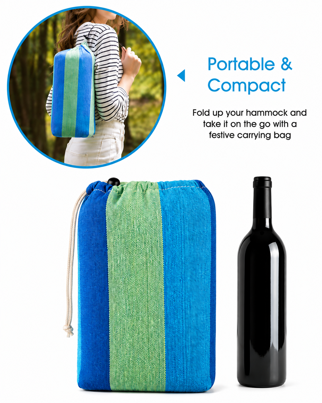 Outdoor Double Canvas Camping Hammock