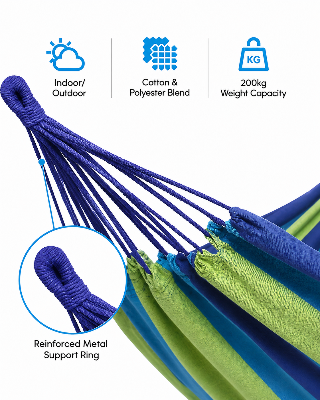 Outdoor Double Canvas Camping Hammock