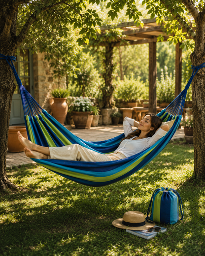 Outdoor Double Canvas Camping Hammock