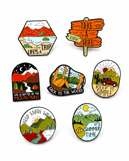 True Adventure Nature & Camping Pins