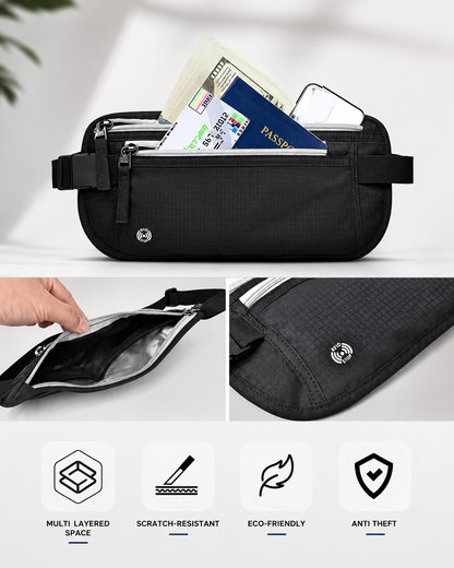 RFID Travel Money Belt & Passport Holder