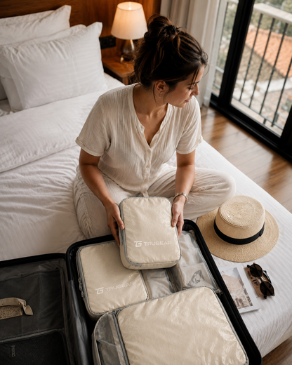 TRUGEAR 4-Piece Travel Compression Packing Cube Set