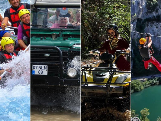 Antalya Super Combo Tour With Rafting, Jeep Safari, Quad Biking & Zipline