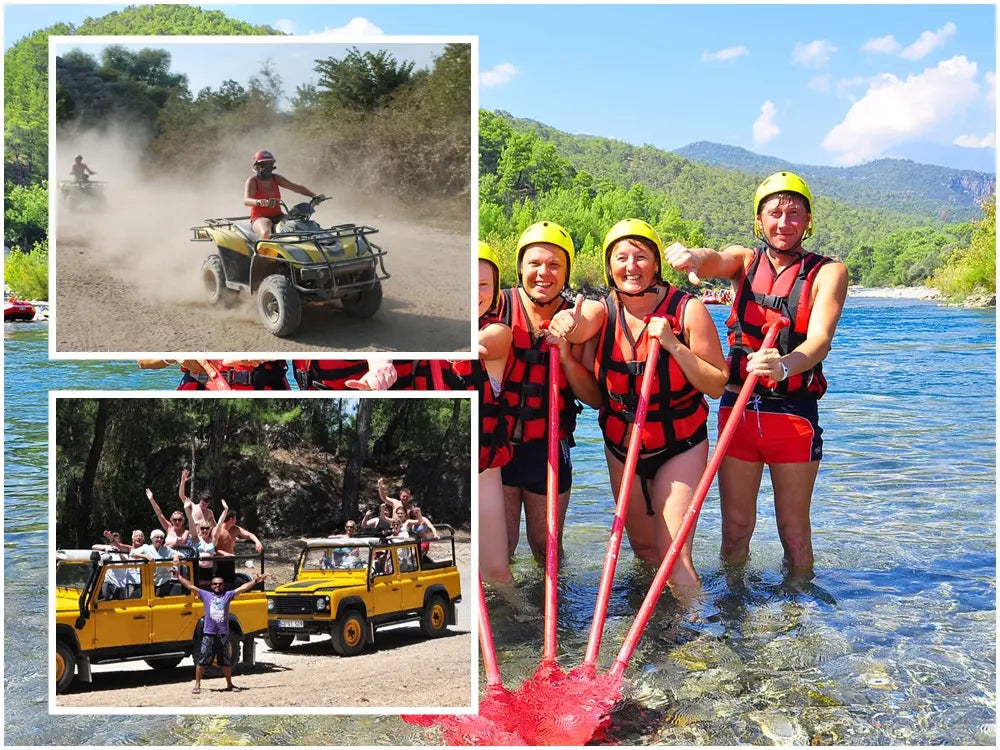Super Combo Adventure: Rafting, Jeep Safari, Quad Ride, Zipline & Canyon View