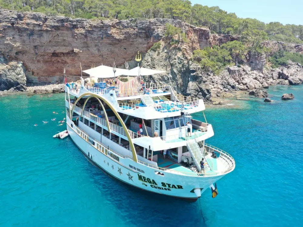 Kemer Mega Star Boat Trip with Hotel Transfer